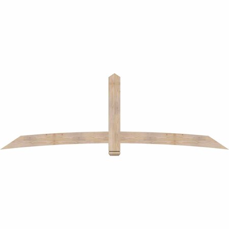 Ekena Millwork Bellingham Smooth Timber Gable Bracket, Douglas Fir, 108"W x 36"H x 1 1/2"D x 5 1/2"F, 8/12 Pitch GBW108X36X0206BEL00SDF